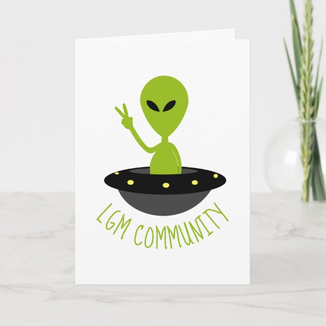 Carte Little Green Men, LGM Community Extraterrestrial (Devant)