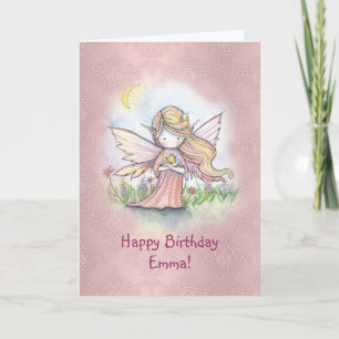 Carte Little Star Fairy Girls Birthday Card