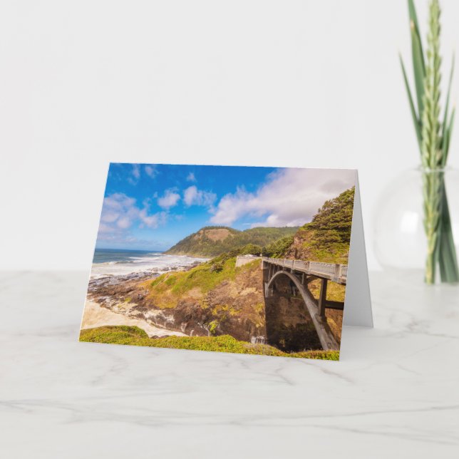 Carte Littoral | Chasme de Cook, Yachat, Oregon (Devant)