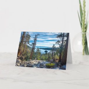 Carte Littoral Emerald Bay, Lake Tahoe, Californie