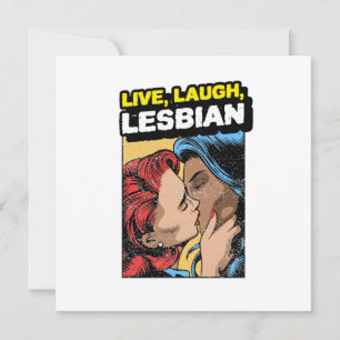 Carte Live Laugh Lesbian