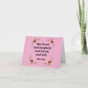 Carte Live Laugh Love Divorce Drôle Encouragement