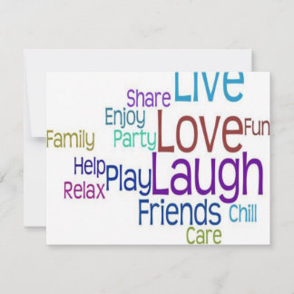 Carte Live Love Laugh