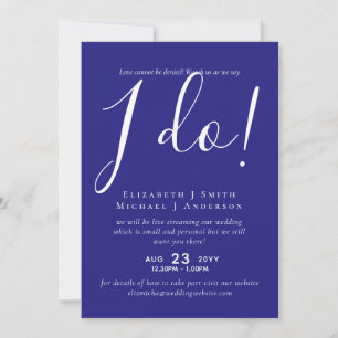 Carte Livestreaming Wedding Invite - Regardez-Nous Dire 