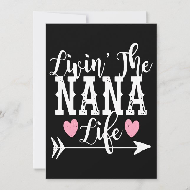 Carte Living The Nana Life - Vivin' Gildan (Devant)