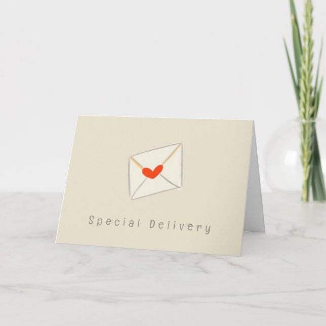 Carte Livraison spéciale Enveloppe cardiaque Valentines  (Devant)