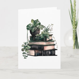Carte Livre académique vert et plante