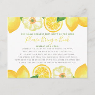 Carte Livre Bébé Fête Prénatale Citron Jaune