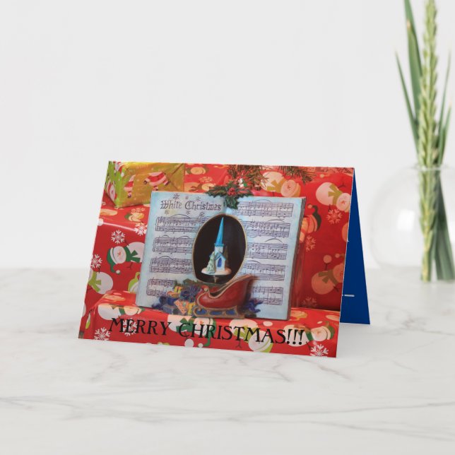 Carte Livre de musique de Noël en gros plan (Devant)
