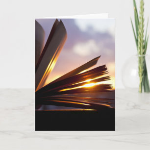Carte Livre ouvert et Sunset Photographie