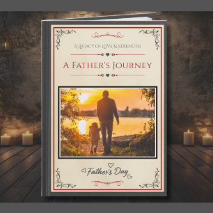 Carte Livre photo créatif pour la fête des pères pour ma