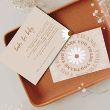 Livres de baby shower Boho rose modifiable pour bé