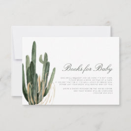 Carte Livres de Baby shower moderne Cactus pour Baby Car