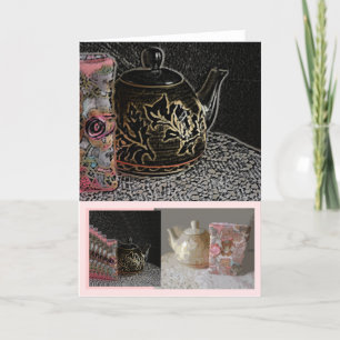 Carte - livres et thé de nounours