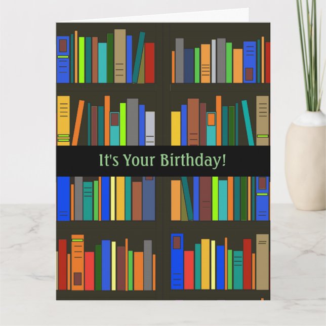 Carte Livres Librairies Design Greeting Card (Devant)