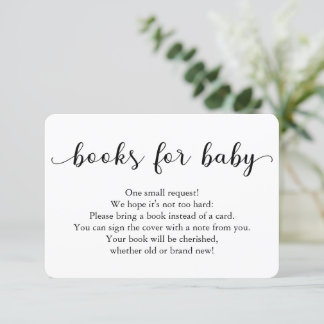 Carte Livres pour Baby Insert Card pour Baby shower