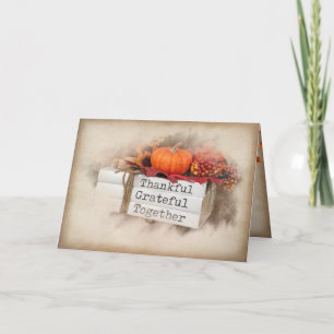 Carte Livres Thanksgiving d'automne