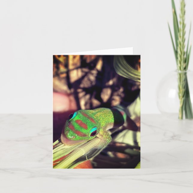 Carte lizard congratulations notecard (Devant)