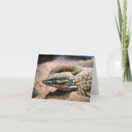 Carte lizard notecard (message inside)