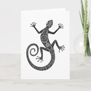 Carte Lizard Or Salamander Doodle