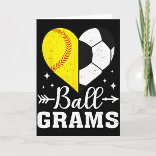 Carte Ll Grams Drôle Softll Football Grams T Shirt
