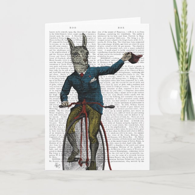 Carte Llama à vélo (Devant)