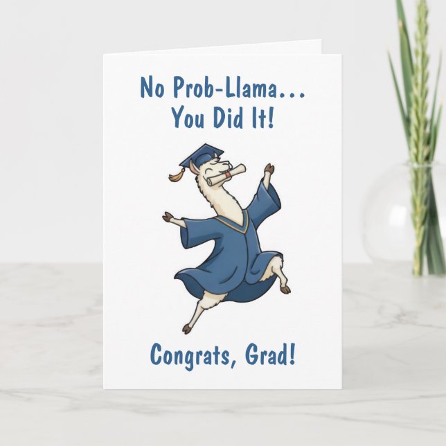 Carte Llama Graduation Card (Devant)