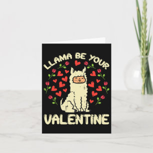 Carte Llama Soyez Votre Saint-Valentin Cute Alpaca Homme