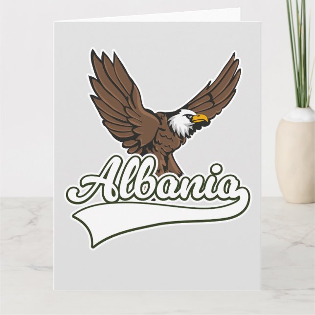 Carte Logo de voyage en Albanie (Devant)