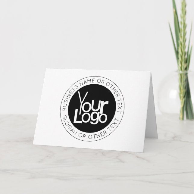 Carte Logo d'entreprise et texte moderne simple modifiab (Devant)