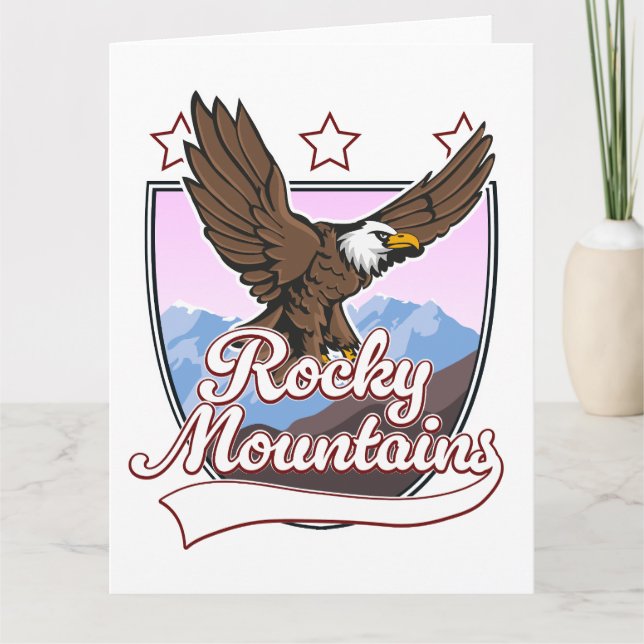 Carte logo des Montagnes Rocheuses (Devant)