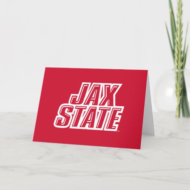 Carte Logo d'état de Jacksonville State University JAX S (Devant)