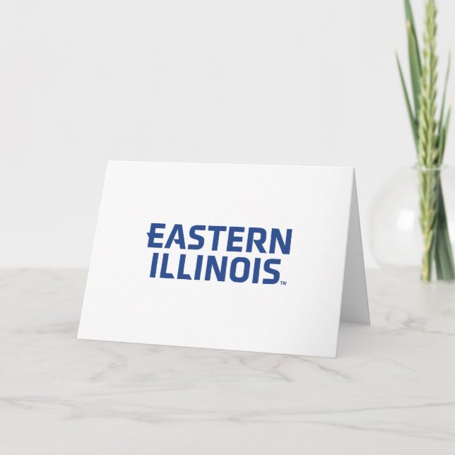 Carte Logo du mot-symbole de l'Université Eastern Illino (Devant)