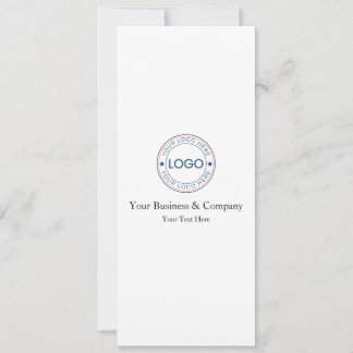 Carte Logo et texte personnalisés