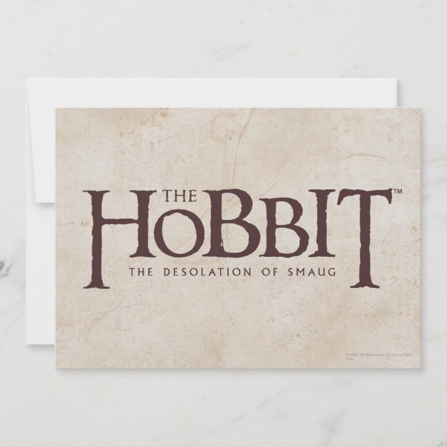 Carte Logo Hobbit - foncé (Devant)