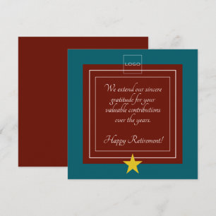 Carte Logo moderne, Gold Star Bourgogne et retraite Turq