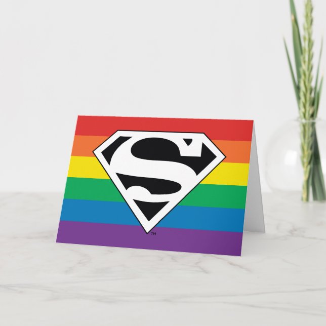 Carte Logo Rainbow de Superman (Devant)