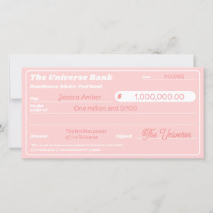 Carte Loi d'attraction jolie rose vérification de la man