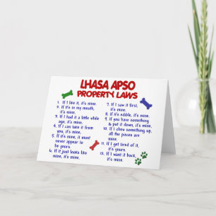 Carte Lois 2 de propriété de LHASA APSO
