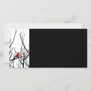 Carte L'oiseau rouge par Leslie Peppers