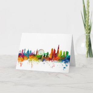 Carte London England Skyline