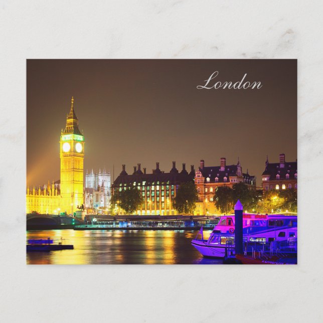 Carte London et Big Ben Post (Devant)