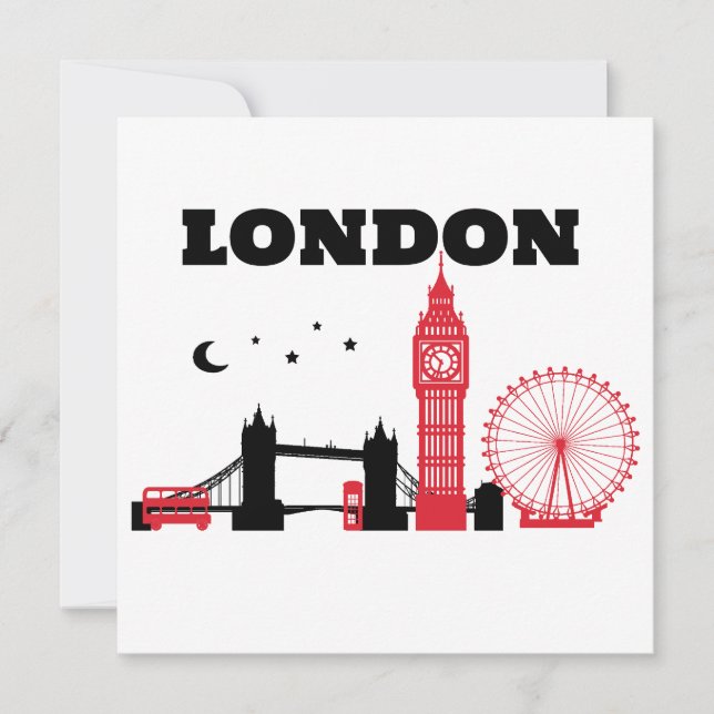 CARTE LONDRES DESIGN, (Devant)