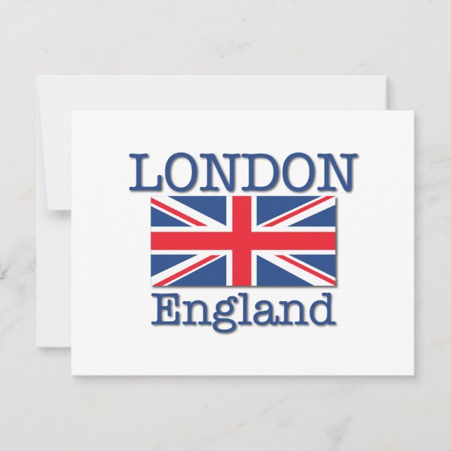 Carte Londres et Union Jack (Devant)