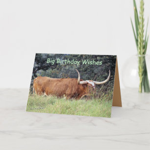 Carte Longhorn-personnaliser de Carmel toute occasion