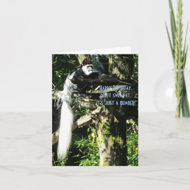 Carte Longue queue de singe dans un arbre (Devant)