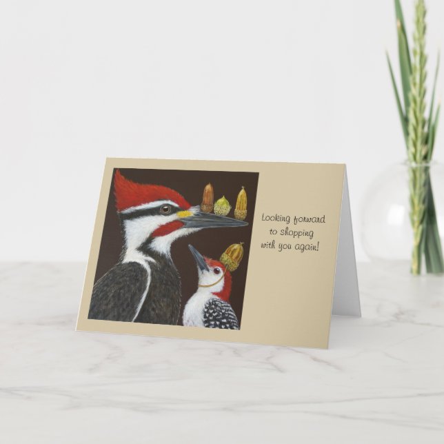 Carte Looking forward to shopping with you again, card (Devant)