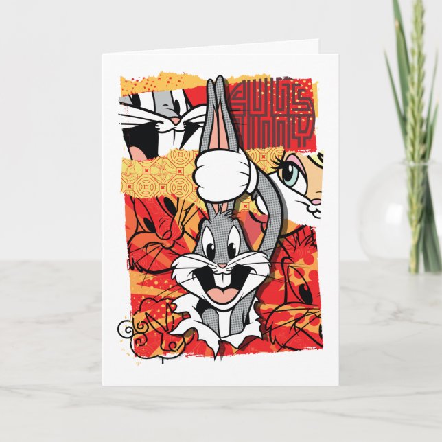Carte LOONEY TUNES™ | BUGS BUNNY™ Graphique contextuel (Devant)