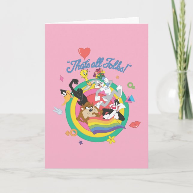 Carte LOONEY TUNES™ - C'est tout le monde ! Pride Bullse (Devant)
