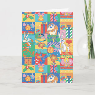 Carte LOONEY TUNES™   Joyeuses fêtes Motif de Noël